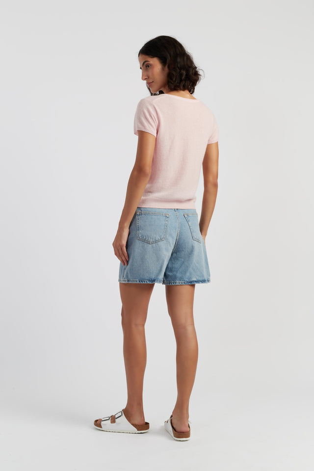 Soft-Pink Air Pure Cashmere T-shirt image 3