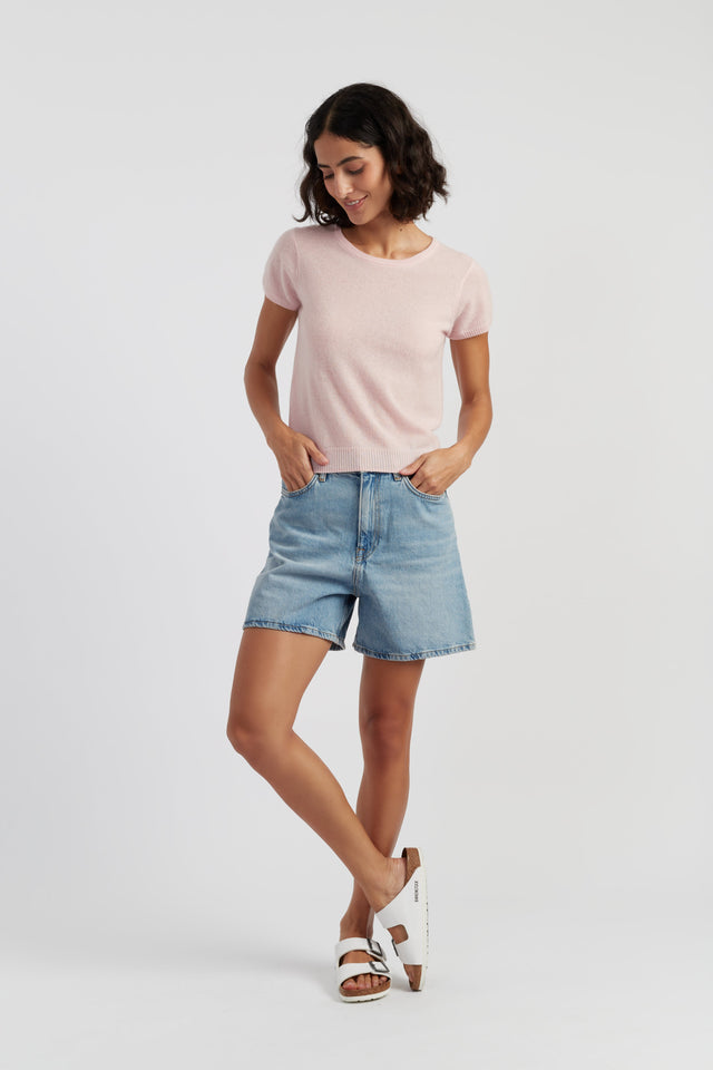 Soft-Pink Air Pure Cashmere T-shirt image 2