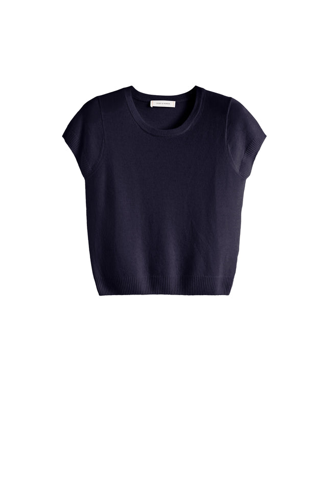 Navy Air Pure Cashmere T-shirt image 4