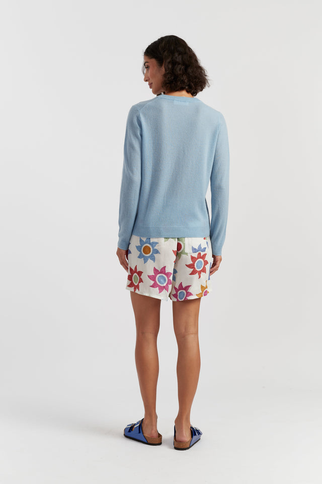 Sky-Blue Air Pure Cashmere Sweater image 3