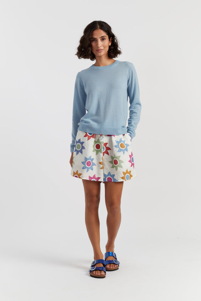 Sky-Blue Air Pure Cashmere Sweater image 2