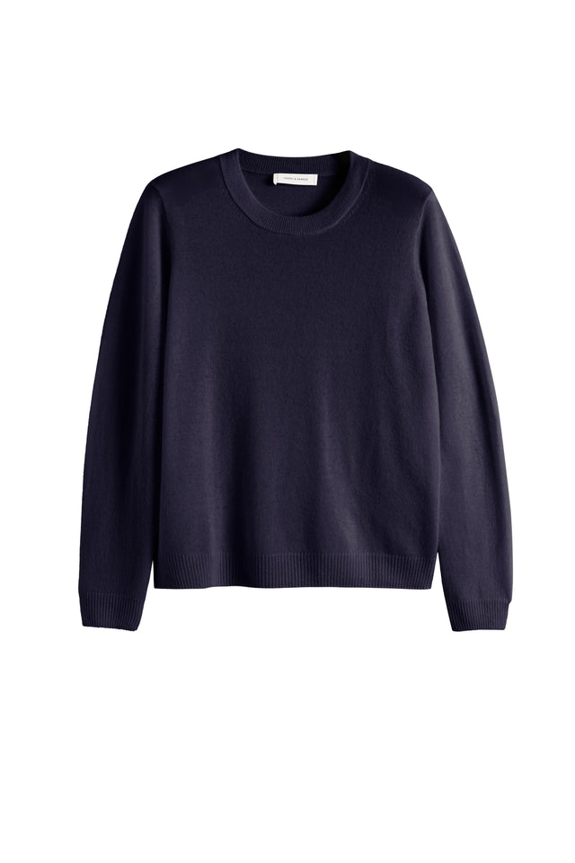 Navy Air Pure Cashmere Sweater image 4