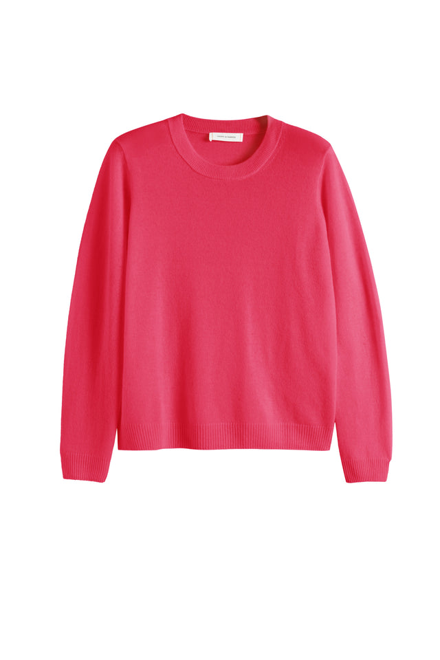 Watermelon-Pink Air Pure Cashmere Sweater image 4