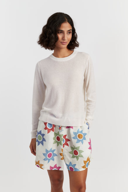Cream Air Pure Cashmere Sweater