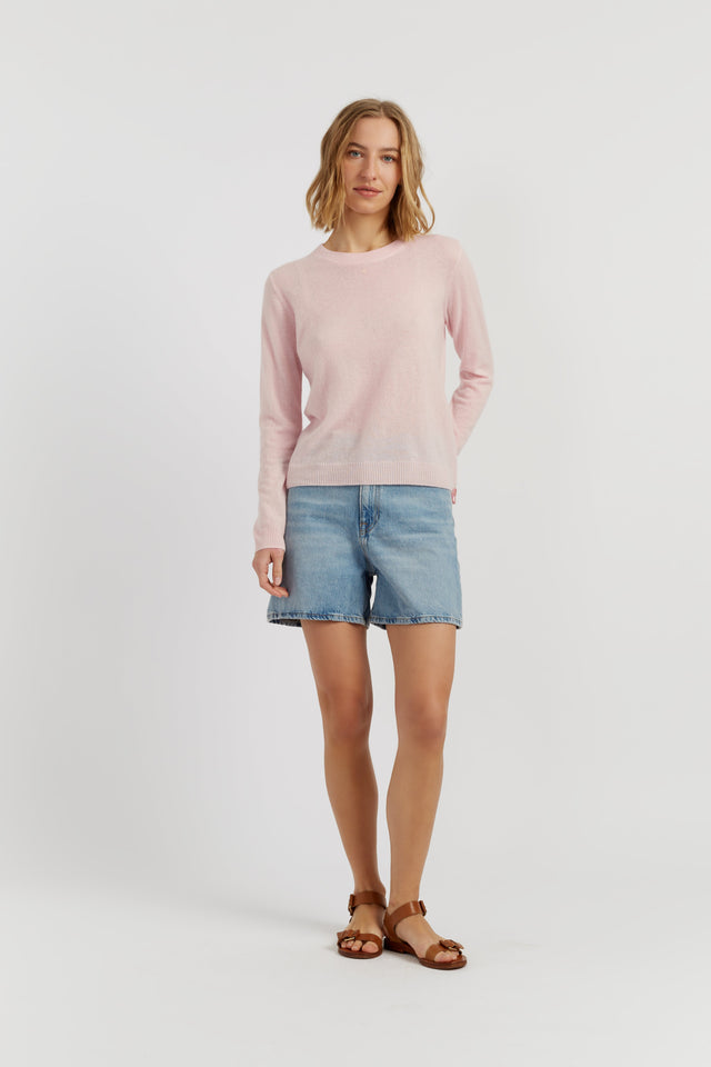 Soft-Pink Air Pure Cashmere Sweater image 2