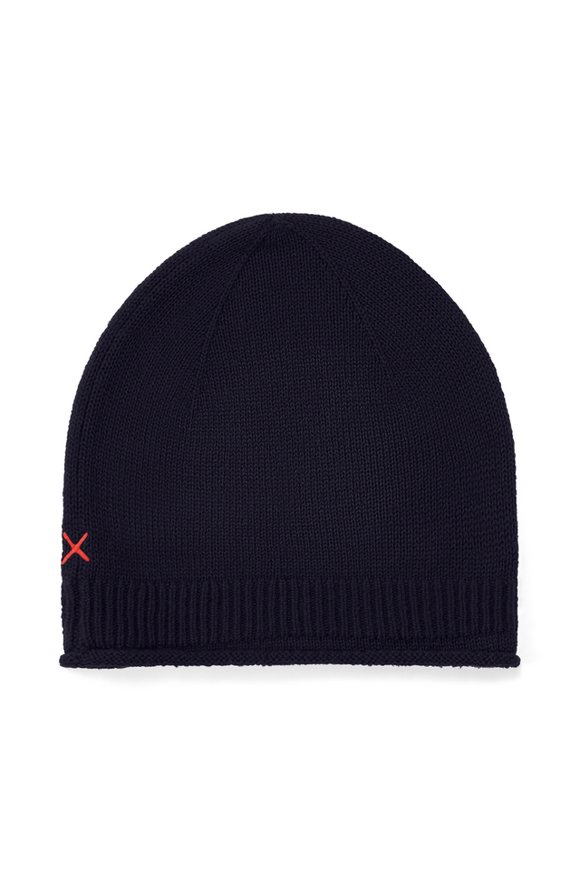 Navy Wool-Cashmere Beanie image 2