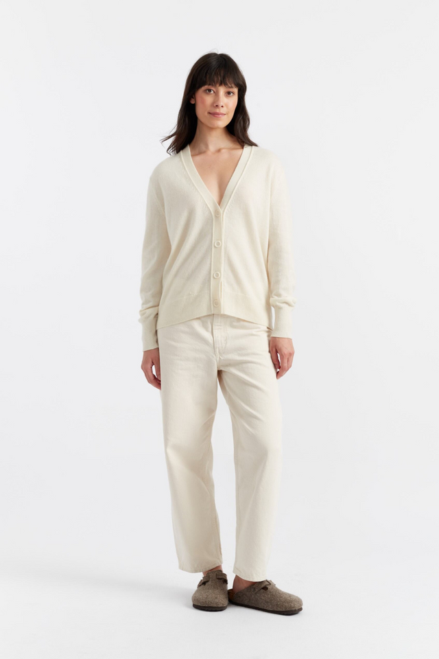 Cream Cashmere Cardigan image 4