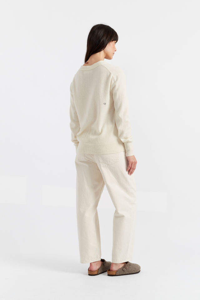 Cream Cashmere Cardigan image 3