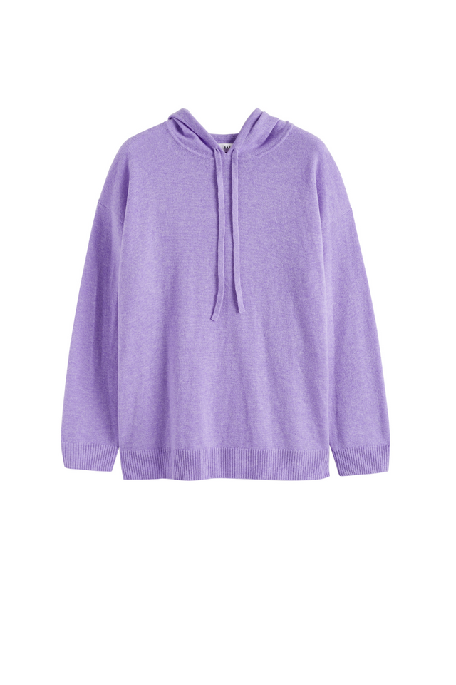 Lavender Wool-Cashmere Relaxed Hoodie image 2