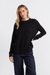 Black Cloud Cashmere Slouchy Sweater