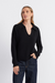 Black Cloud Cashmere Collared Sweater