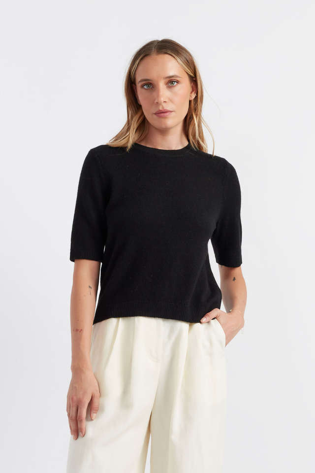 Black Cloud Cashmere T-shirt image 1