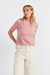 Clay-Pink Cloud Cashmere T-shirt