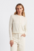 Cream Cloud Cashmere Cropped Cardigan