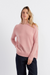 Clay-Pink Cloud Cashmere Slouchy Sweater