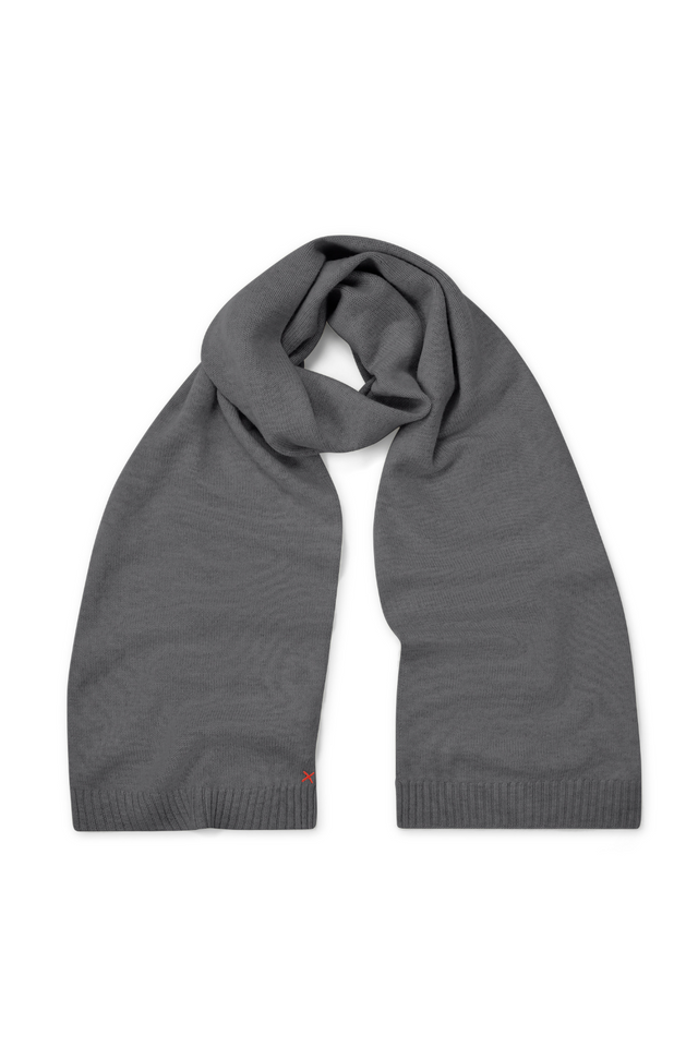 Grey Wool-Cashmere Scarf image 2