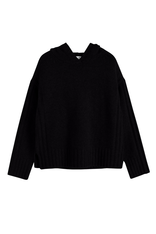 Black Cashmere Hoodie image 2