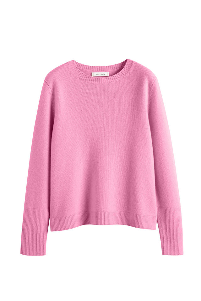 Pink Pure Cashmere Boxy Sweater image 2