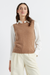 Womens Knitted Tank Chinti And Parker Camel Wool-Cashmere Size XS-3L