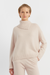 Bone Cashmere Asymmetric Sweater