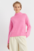 Pink Cashmere Patch Pocket Sweater