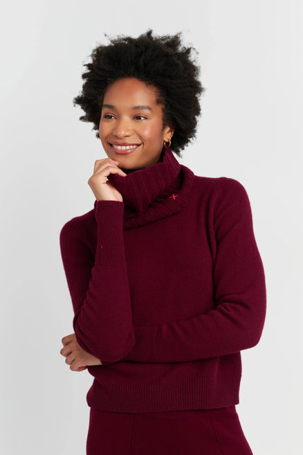 Claret Wool-Cashmere Snood