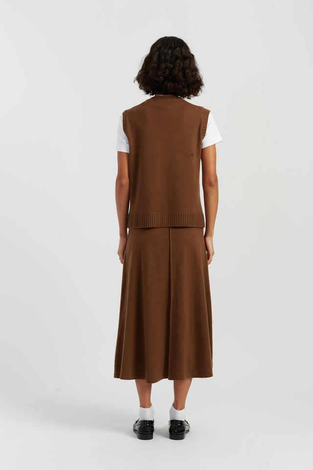 Toffee Wool-Cashmere Mickey's Waistcoat image 3