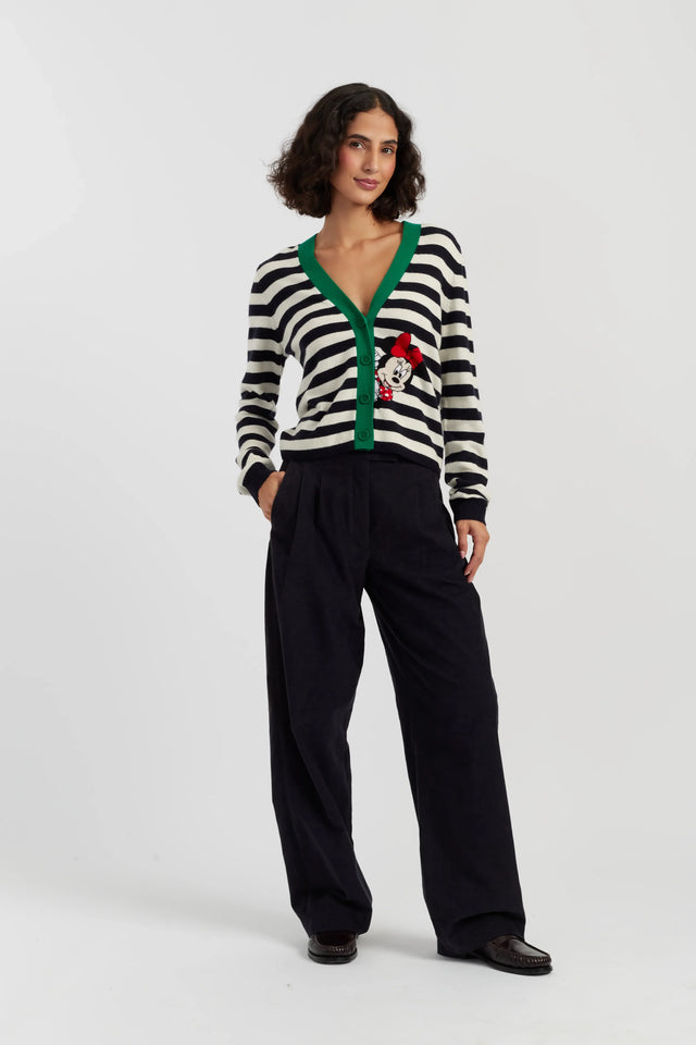 Cream Wool-Cashmere Minnie Peek Pocket Cardigan image 2