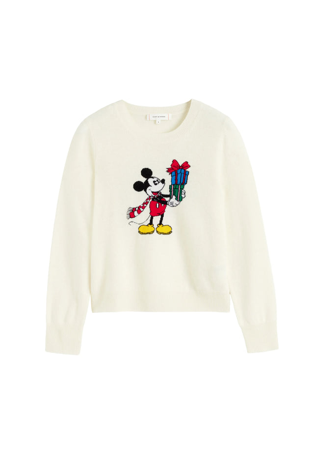 Cream Wool-Cashmere The Gift Of Mickey Sweater image 4