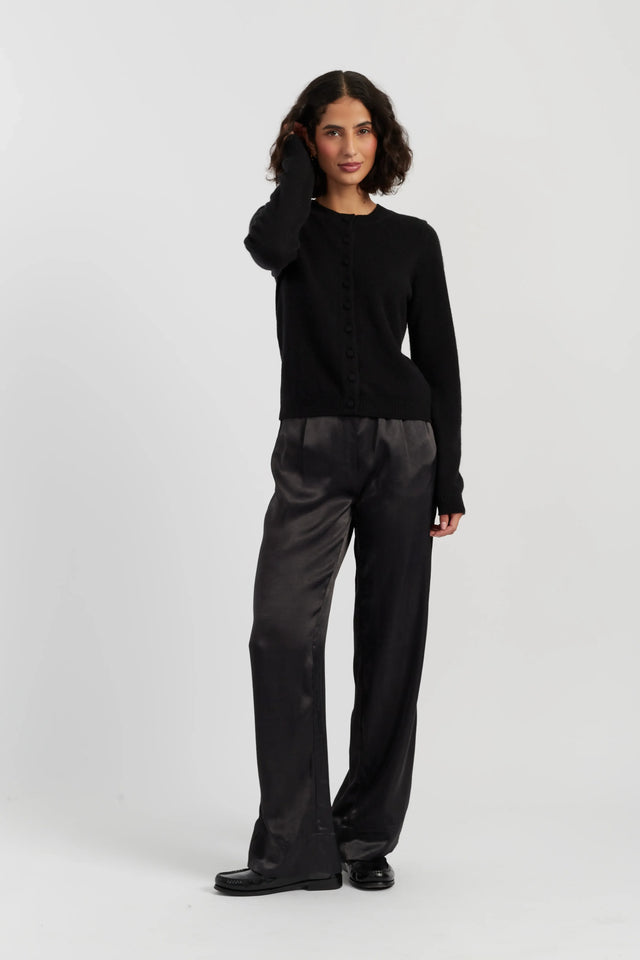 Black Pure Cashmere Camille Cardigan image 2