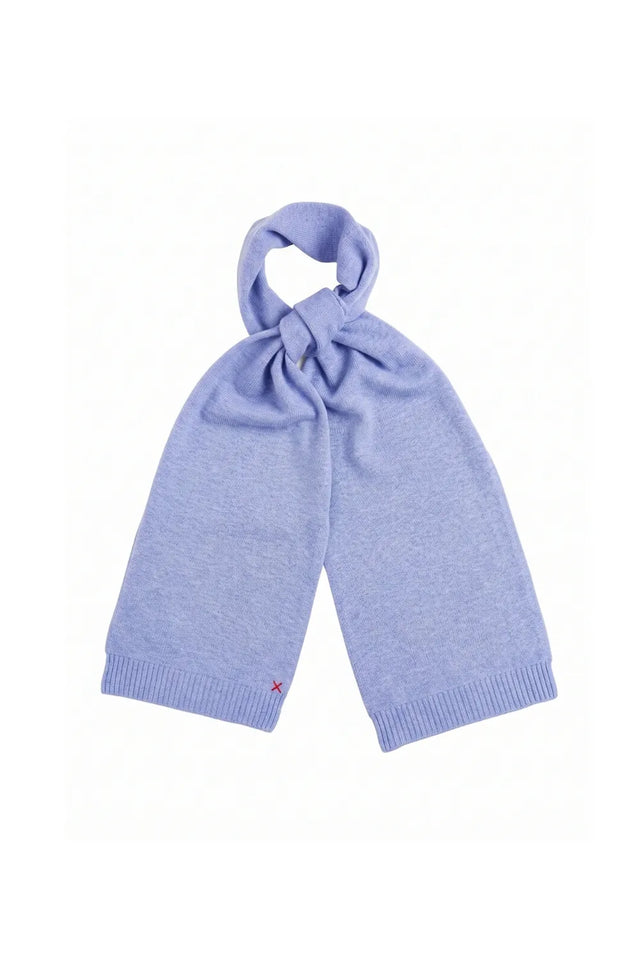 Baby-Blue Melange Wool-Cashmere Scarf image 3