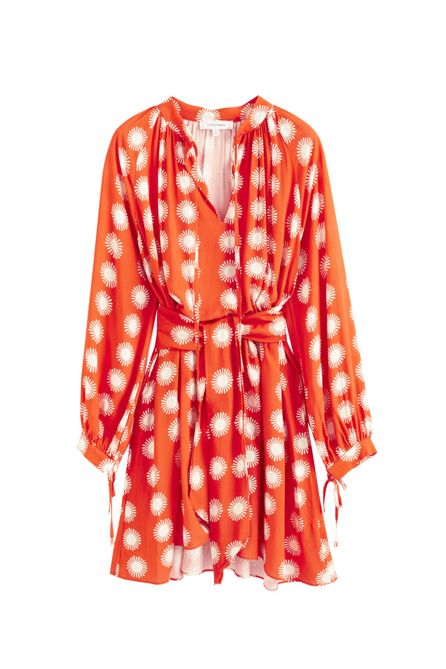 Orange Viscose Île de Ré Dress image 2