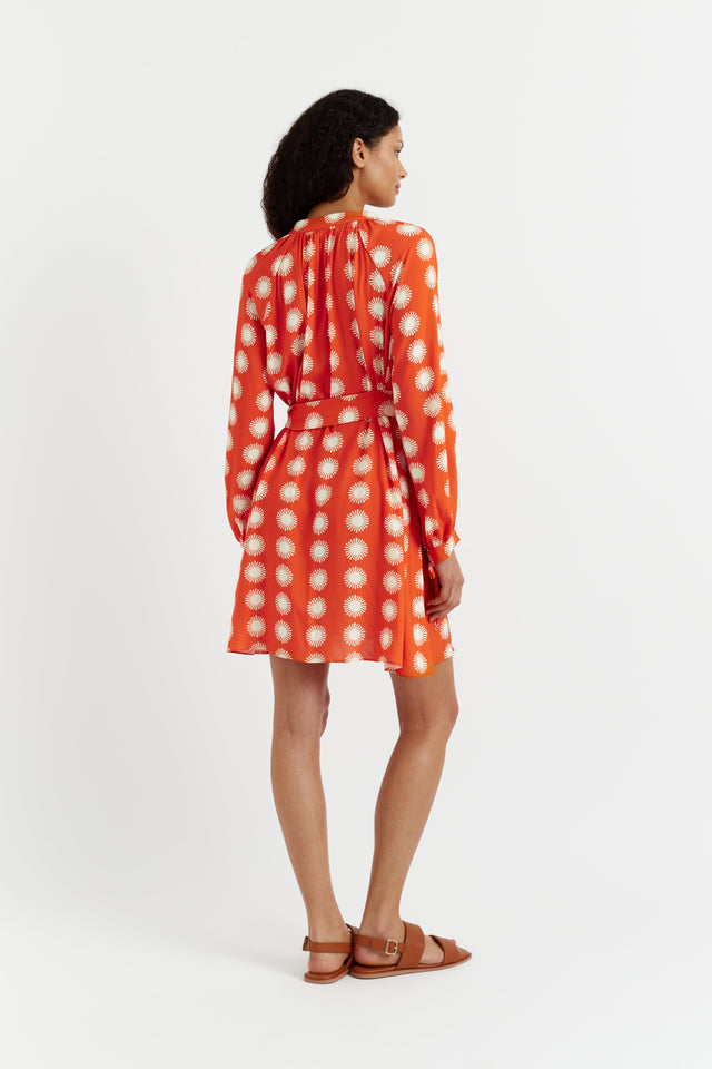 Orange Viscose Île de Ré Dress image 3