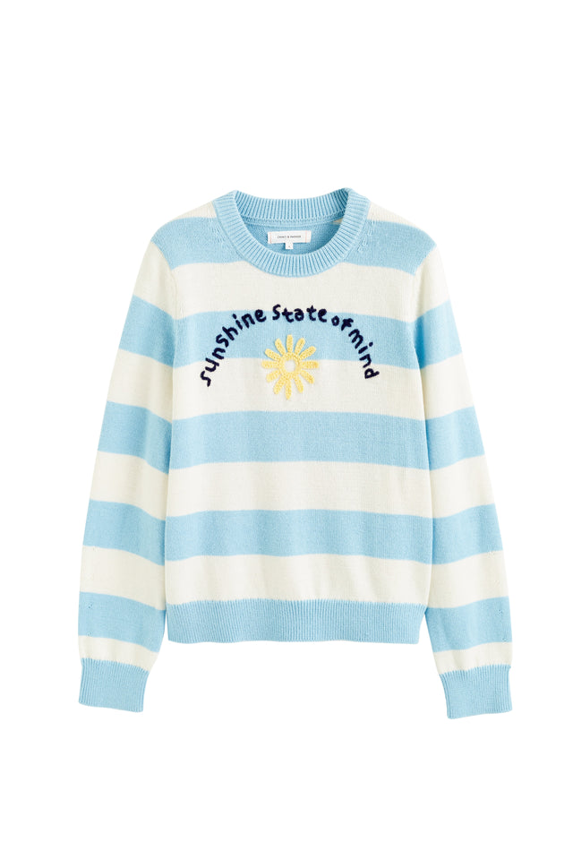 Cream Cotton-Alpaca Sunshine State of Mind Sweater image 2