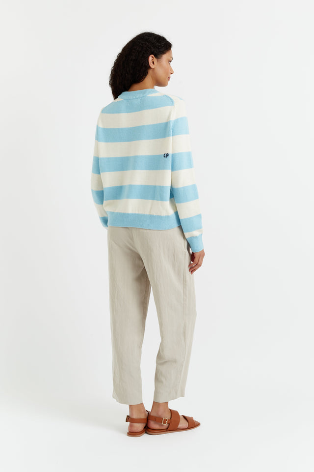 Cream Cotton-Alpaca Sunshine State of Mind Sweater image 3